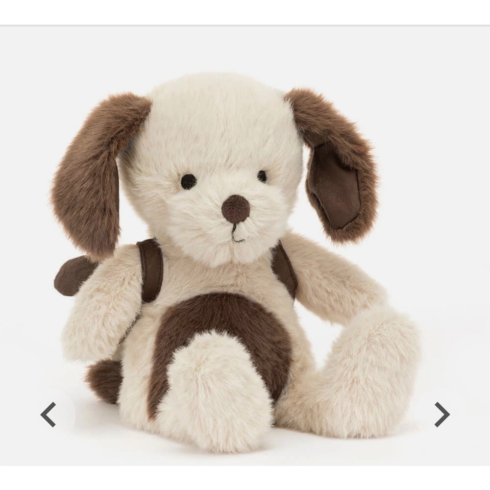 Retired Jellycat backpack Puppy Spot Dog Plush Stuffed Animal Toy NWT